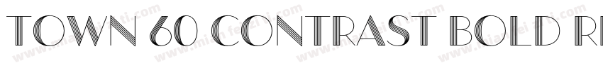 Town 60 Contrast Bold Regular字体转换
